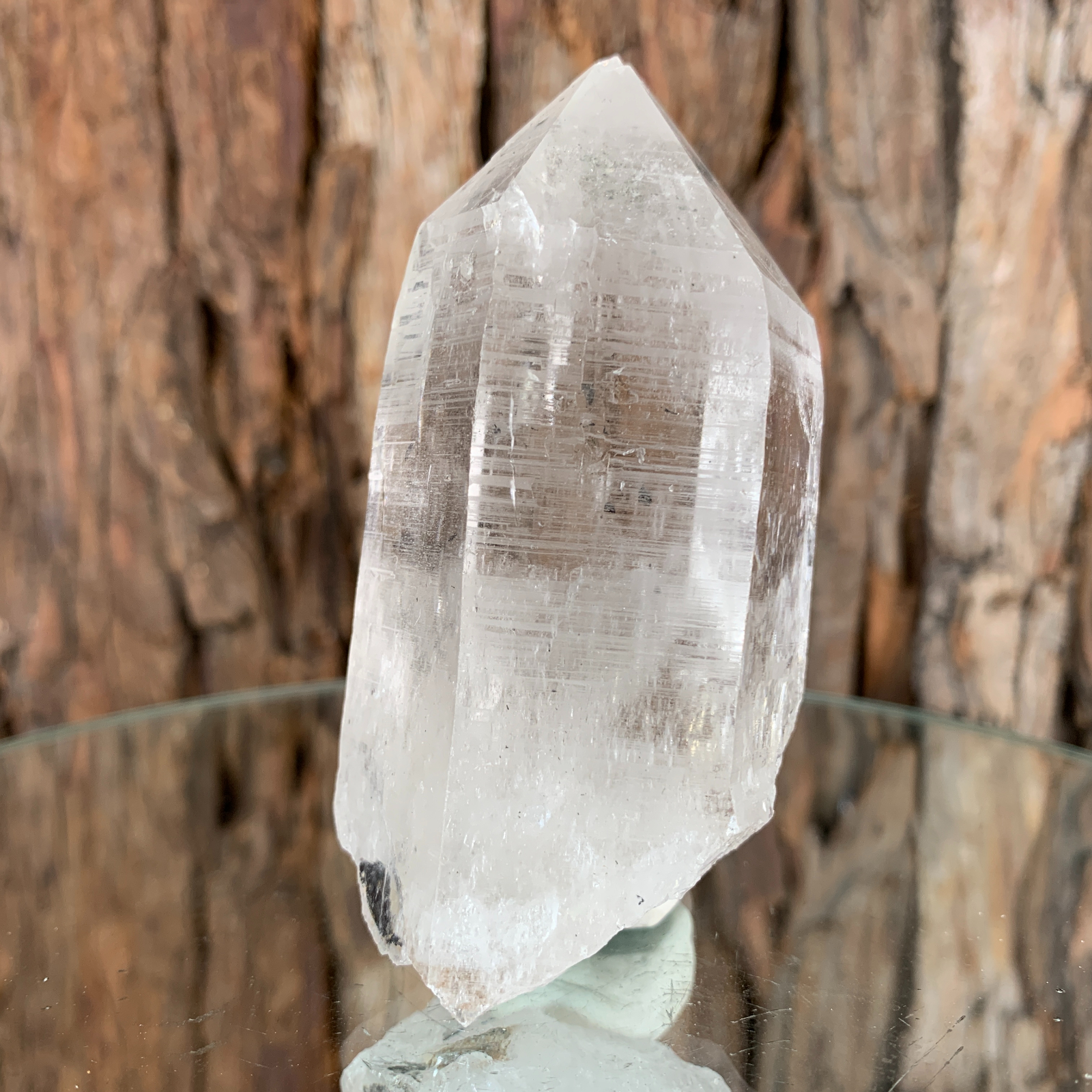 9.5cm 224g Himalayan Clear Quartz Crystal Stone Rock from Skardu